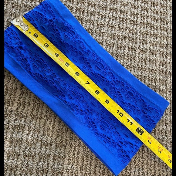 Wet Seal Hooded Lightweight Open Cardigan & Bright Blue Bandeau Top - XS/S - Picture 5 of 9